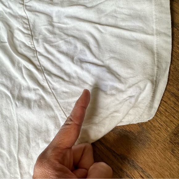 ANINE BING Ringo Tee Goldie Cream L (flaws) - Picture 5 of 8